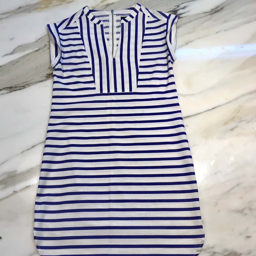 J. Crew Sailor Stripe Shirt Dress